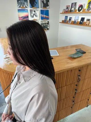 ロング カラー KOU×北谷× BY MY SIDEのヘアスタイル