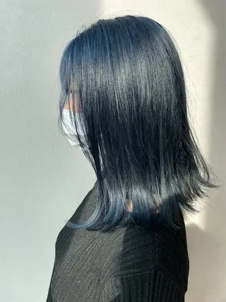 ミディアム カラー 髪質改善/ブリーチ 田代 龍我のヘアスタイル