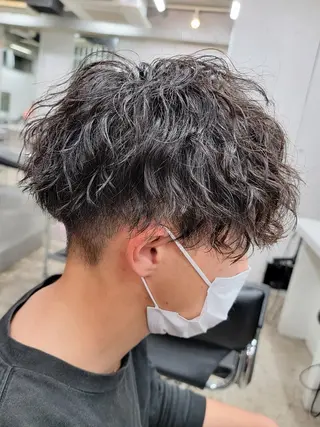 パーマ メンズ 原宿 フェザーパーマ fifth イノウエのヘアスタイル