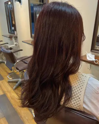 ロング カラー 大西 碧海のヘアスタイル