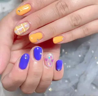 ネイル 🎀ネイルサロン エクラYUI🎀のネイルデザイン