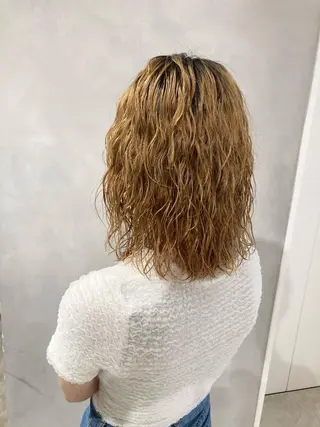 ミディアム パーマ ✳️ウルフ/メンズ/ スパイラルパーマ✳️のヘアスタイル