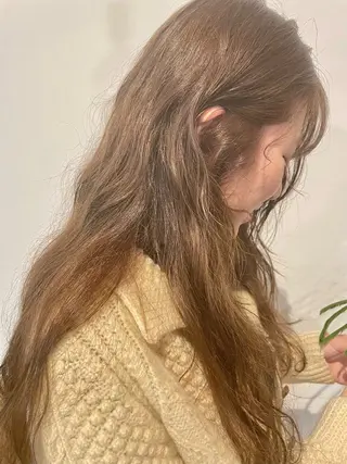 ロング カラー パーマ 🌼似合わせカット 🌼おぎの みき🌼のヘアスタイル