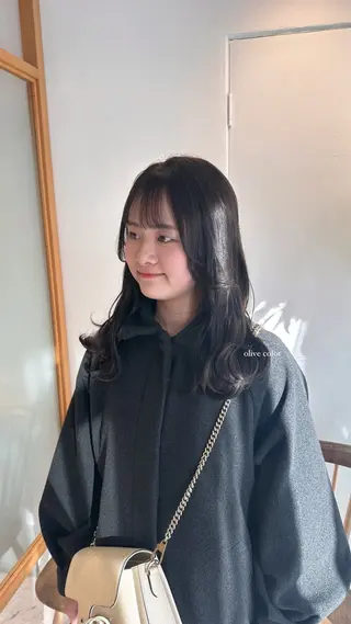 セミロング Luke.⋆𝜗𝜚 下谷 佳乃のヘアスタイル