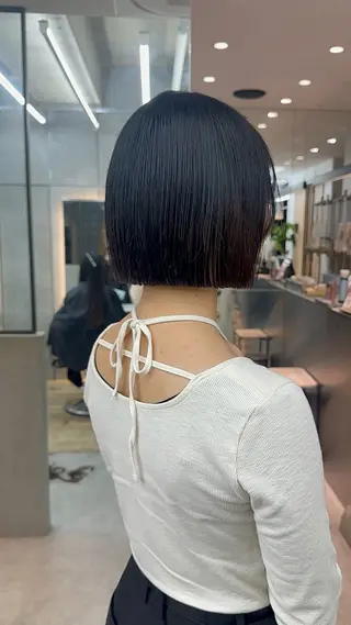 ショート カラー 髪質改善✨縮毛矯正 ショートボブ/ともきのヘアスタイル