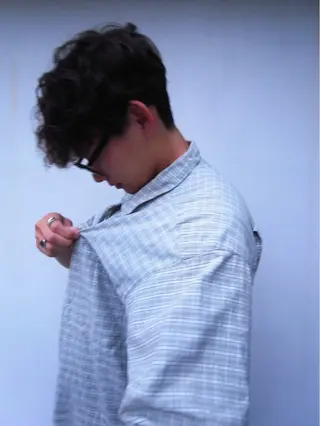 ショート パーマ メンズ パーマ/藤沢 湘南/HYOのヘアスタイル