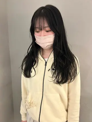 ロング カラー ケアパーマ/ケアブリ ーチdaisukeのヘアスタイル