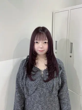 カラー 🎀tomoka /縮毛矯正/暖色🎀のヘアスタイル