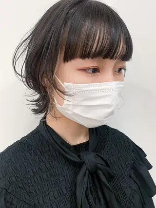 ショート nuu所属・💜ショート💜 ウルフ、ボブ二色亜美のヘアスタイル