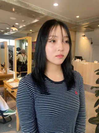 セミロング カラー ミユウ👗🎀 /カラーリスト/ボブのヘアスタイル