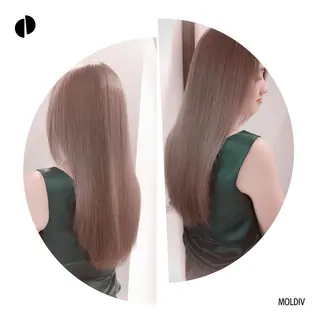 セミロング ロング カラー ✨縮毛矯正✨髪質改善 ナカシマ ユミのヘアスタイル