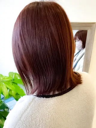 ミディアム カラー 💐美しいショート× パーマ💐早坂駆留のヘアスタイル