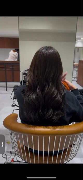 ロング カラー ぱつっとボブ/透明感 カラー/Ayakaのヘアスタイル