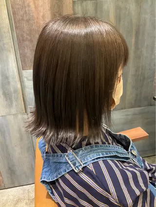 ミディアム カラー 髙橋紋菜🍏 イオンモール名取2階のヘアスタイル