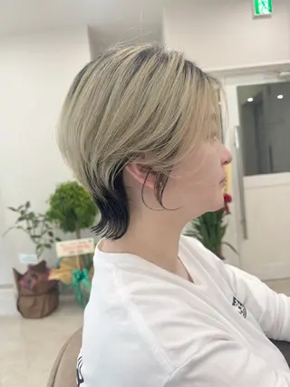 ショート カラー hair salon Ranun髪質改善のヘアスタイル