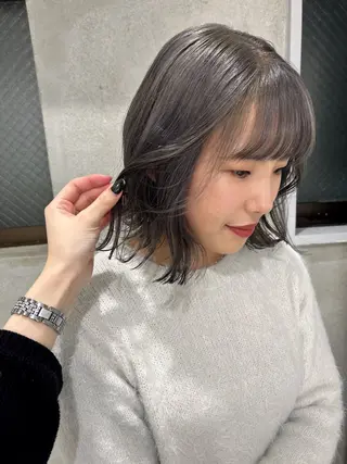 ミディアム カラー shizuna/天神 /メンズ/ボブのヘアスタイル