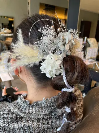 ヘアアレンジ 🍒serika 暖色カラー 🍒のヘアスタイル