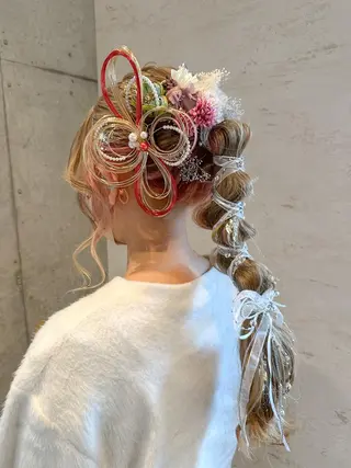 ロング ヘアアレンジ 女性に人気♪ はやしほのかのヘアスタイル