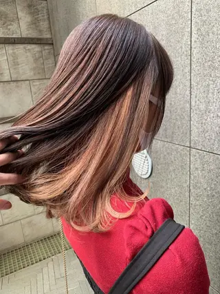 セミロング アンソリット  ボーテ所属・渡邊 星来のヘアスタイル