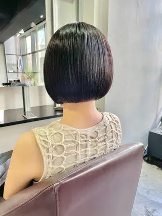 ショート カラー Ms.CHARM【ミズチャーム】所属・韓国/レイヤーカット 顔周り/廣瀬達哉のヘアスタイル