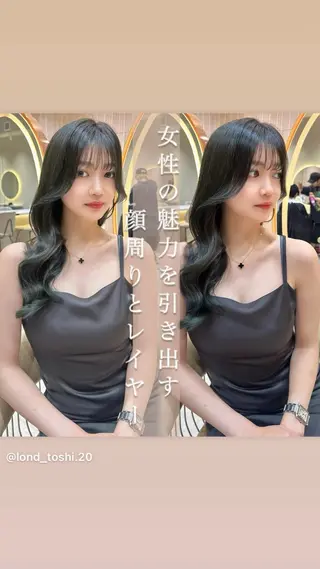 セミロング カラー レイヤー❣️縮毛矯正 川村利幸のヘアスタイル