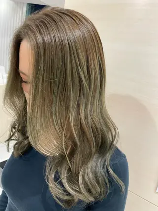 ロング カラー クロスパーマ/うる艶 カラー/Kurumiのヘアスタイル