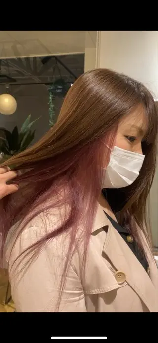 ロング 各務原/カラー/ブリ ーチお任せください!のヘアスタイル