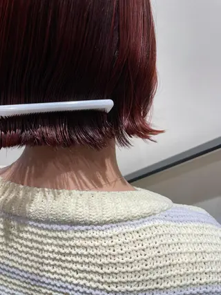 ミディアム カラー tomo🍒パーマ ハイトーン似合わせのヘアスタイル