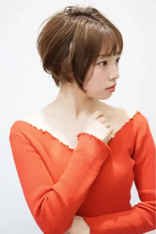 ショート カラー パーマ ディレクター ノナカのヘアスタイル