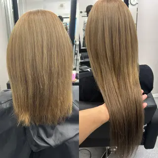 ロング カラー alpha. カラーエクステ下妻のヘアスタイル