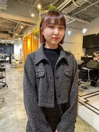 ミディアム カラー レイヤー／似合わせ TAKUYAのヘアスタイル