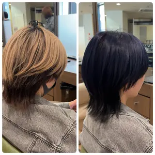 ショート カラー CONAN｜レイヤー ボブ／ハイトーンのヘアスタイル