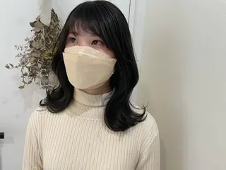 ミディアム カラー 髪質改善特化 🫧松野力也のヘアスタイル