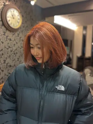 ミディアム カラー 梅津 桜子のヘアスタイル