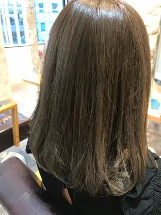 ミディアム カラー AUBE hair ales福岡平尾店所属・塚本 昂のヘアスタイル