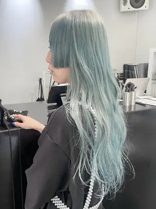 ロング カラー 原宿 艶カラー🫧 ちり🍎のヘアスタイル