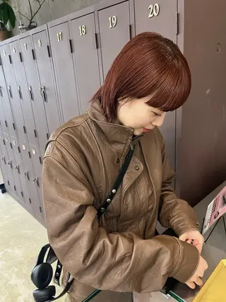 ショート カラー ナガノリノ /ボブ/ ベージュ/暖色のヘアスタイル