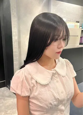 セミロング カラー ダブルカラー🫐 /まゆ🎀のヘアスタイル