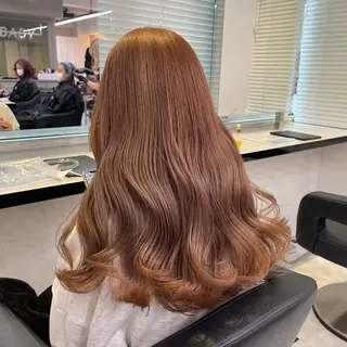 ロング カラー ヘアアレンジ 韓国レイヤー＆ピンク 艶髪🩶maikoのヘアスタイル