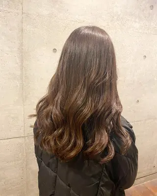 ロング カラー 後藤紗英/髪質改善 /オリーブベージュのヘアスタイル
