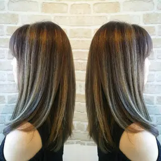 ミディアム カラー 鈴木 じゅんやのヘアスタイル