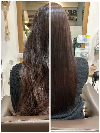 ロング Biarritz所属・藤田音緒✨縮毛矯正/ 酸熱トリートメント✨のヘアスタイル