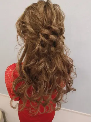 ロング ヘアアレンジ セットサロン      ラフテル所属・大阪/ヘアアレンジ /似合わせset💐のヘアスタイル