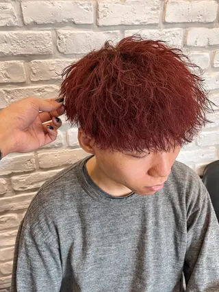 カラー メンズ BTECHbyZen所属・ハイトーン特化 美容師[福永一世]のヘアスタイル