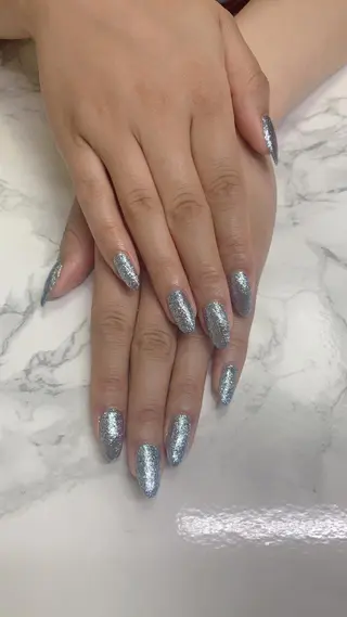 ネイル はな💎ネイル ワンホン、長さ出しのネイルデザイン