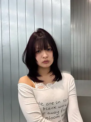 セミロング カラー 💎透明感カラー /kaito💎のヘアスタイル