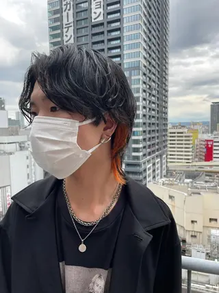 ショート カラー ヘアアレンジ メンズ ボブ美容師 /馬場 翼のヘアスタイル