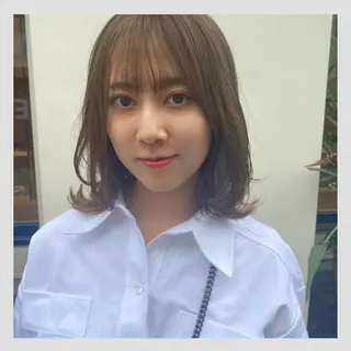 ミディアム カラー 当日予約大歓迎💗 依田瑞希のヘアスタイル