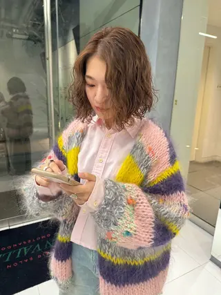 ショート パーマ こいけ ほのかのヘアスタイル