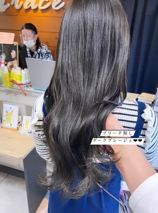 ロング カラー ヘアアレンジ HAIRSALONLOOP所属・川上 麻梨阿のヘアスタイル